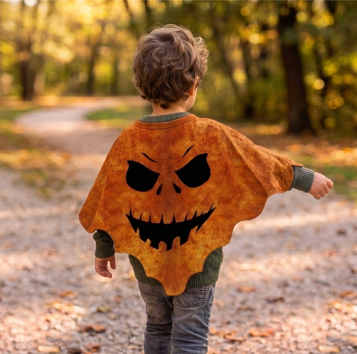 CAPE - PUMPKIN / choice of sizes