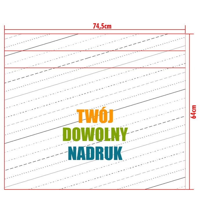 SHOPPER KABELKA - S VLASTNÍM POTISKEM - voděodolná tkanina - Sada šití