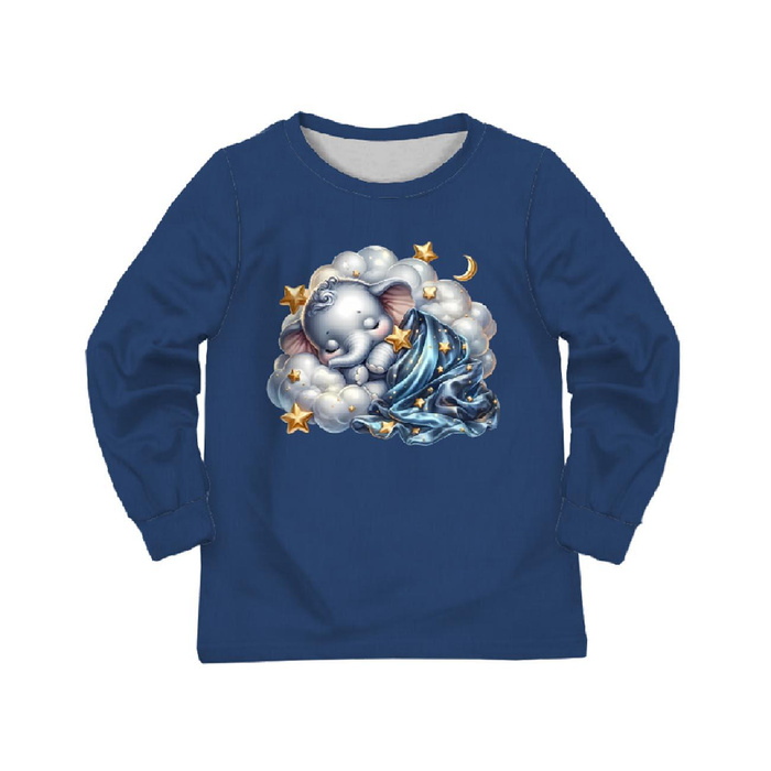 KINDERPYJAMAS "MIKI" - SLEEPING ELEPHANT - Nähset (134/140)