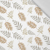 BROWN LEAVES - Cotton woven fabric