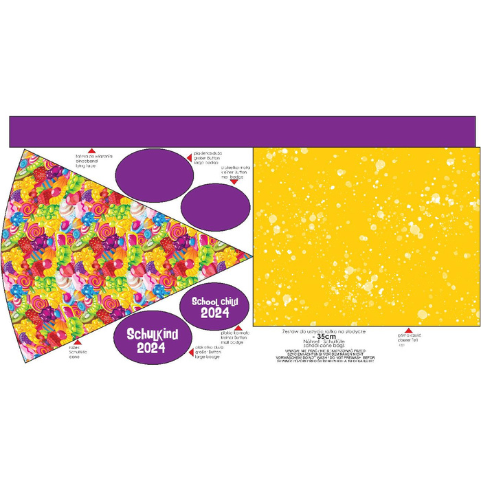 First Grade Candy Cone - GUMMY CANDY - sewing set