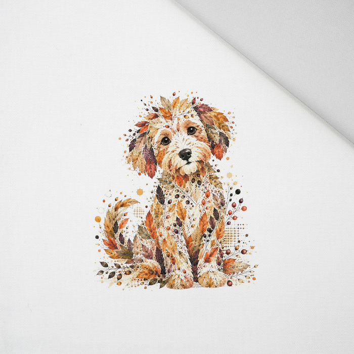 AUTUMN DOG - panel (60cm x 50cm) Panama 220g