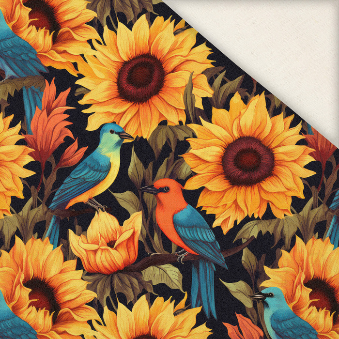 Sunflowers wz. 3 - Slub Weave