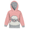 KID'S HOODIE (ALEX) - SHEEP BARBRA - looped knit fabric (122/128)