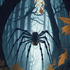 HALLOWEEN SPIDER - panel (60cm x 50cm)
