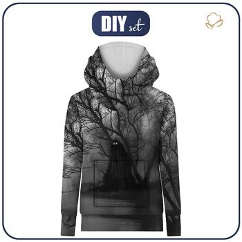 Unisex mikina s kapucí (HYDRA) - CIEMIENIAK BESTIE - Sada šití 158/164