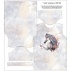 T-SHIRT DZIECIĘCY - WATERCOLOR HORSE - zestaw do uszycia (104/110)
