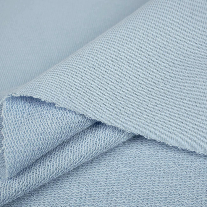 D-75 LIGHT BLUE - thick looped knit 290g