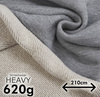 Diagonální teplákovina / HEAVY 620g - ŠEDÁ MELANŽ