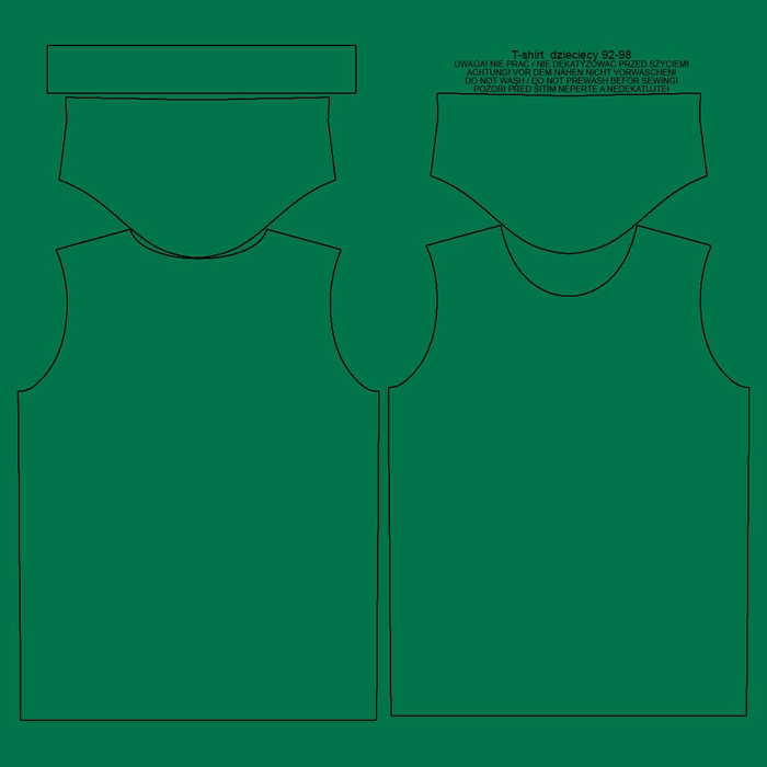 DĚTSKÉ TRIČKO - B-27 - LUSH MEADOW / zelená - single jersey