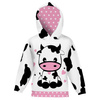 KID'S HOODIE (ALEX) - COW ADELE - looped knit fabric (110/116)