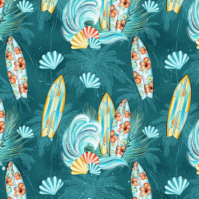 SURFBOARDS AND WAVES - swimsuit lycra