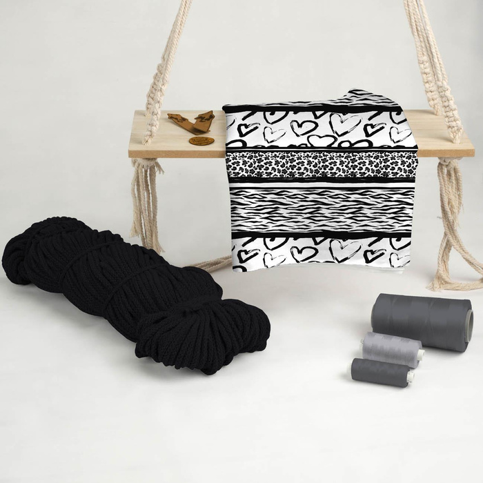 ANIMAL HEARTS - quick-drying woven fabric