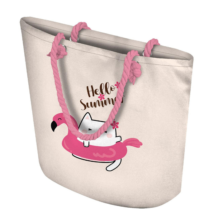 TOTE BAG - SUMMER CATS pat. 2 - sewing set