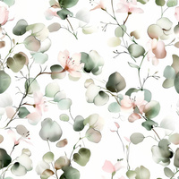 FLOWERS wz.17 - Mušelín bavlněný