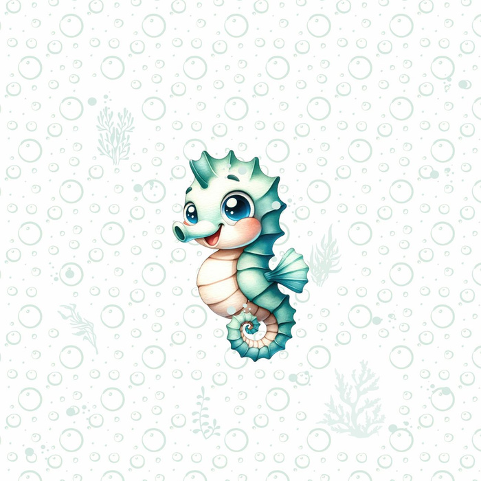 SEAHORSE (SEA ANIMALS M. 2) - Paneel (60cm x 50cm) Panama 220g