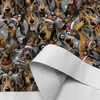 DOGS WZ. 1 / CHRISTMAS - Cotton drill