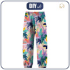 CHILDREN'S SOFTSHELL TROUSERS (YETI) - ABSTRACTION PAT.33 - sewing set (134/140)