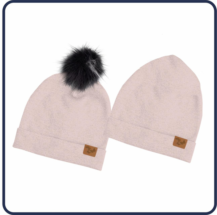 GEDECKTES ROSA - Mütze und Loop kreatives Nähset