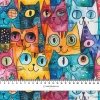NEON CATS WZ.2 - tkanina wiskozowa