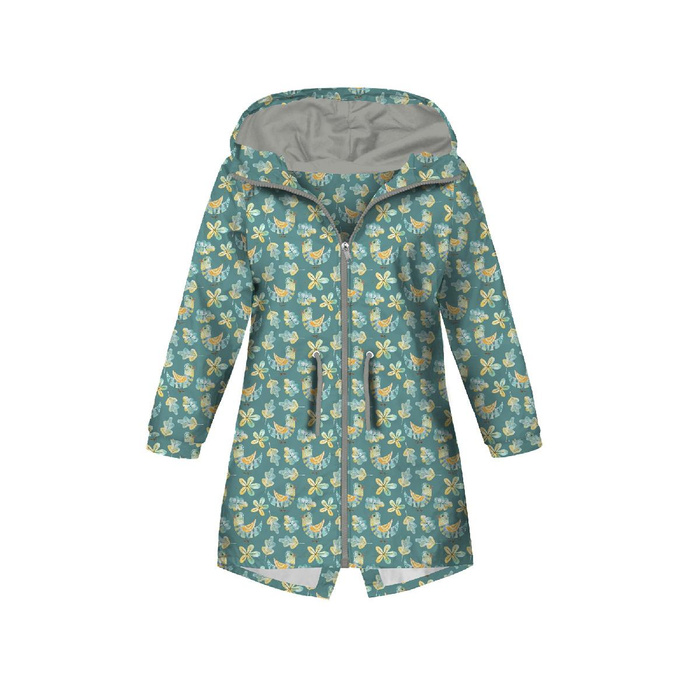 PARKA DZIECIĘCA (ARIEL) - PTASZKI I LIŚCIE (LEŚNE ZWIERZĘTA) - softshell (134/140)