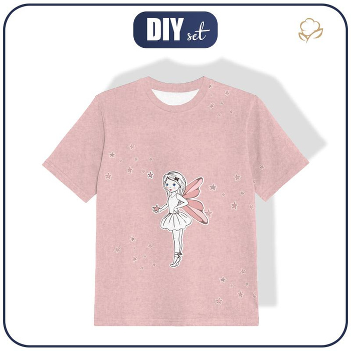 KID’S T-SHIRT - FAIRY / acid (pink) - single jersey (128/134)