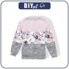 CHILDREN'S (NOE) SWEATSHIRT - WATERCOLOR BOUQUET Pat. 2 / STRIPES - sewing set