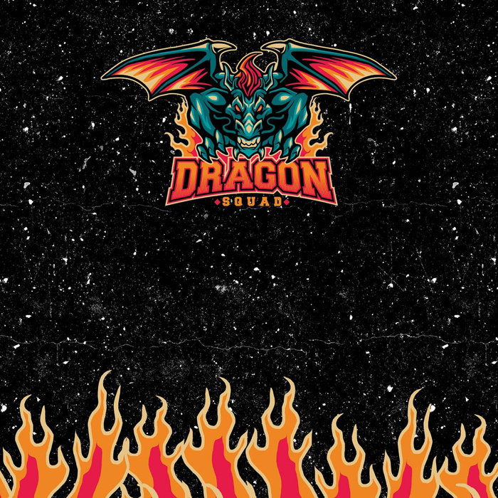 DRAGON PAT. 1 / black - panel (75cm x 80cm)