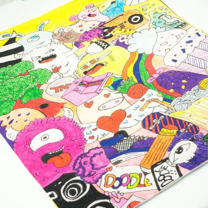 CARTOON - panel looped knit