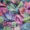 SUCCULENT PLANTS WZ. 4 - Muślin bawełniany