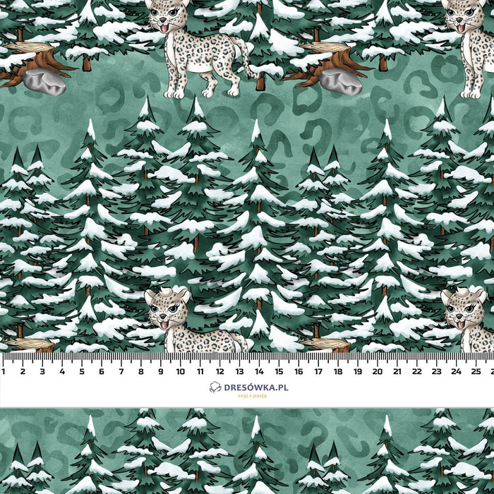 PANTHER IM WALD (SCHNEEPANTHER)