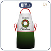CHRISTMAS APRON - MERRY CHRISTMAS / garland