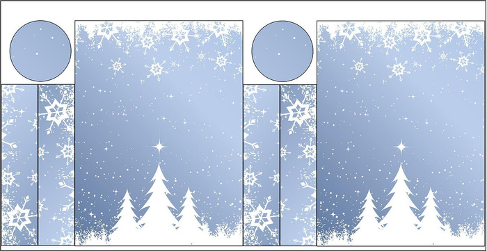 THE BOTTLE COVER - WHITE TREES - DIY set