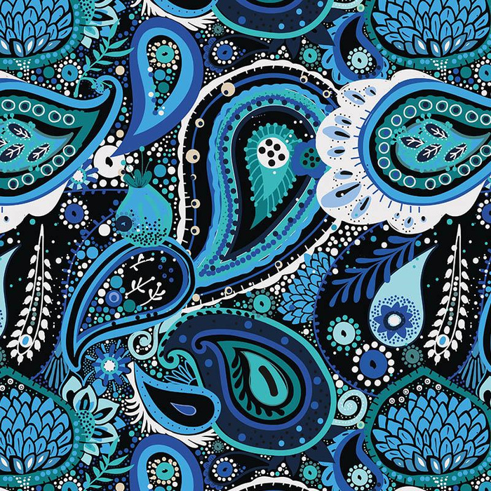 Paisley wz. 5 - Welur tapicerski