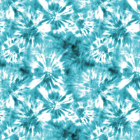 BATIK pat. 1 / sea blue - Viscose jersey