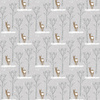 WINTER ROE DEER (WINTER) - Waterproof woven fabric