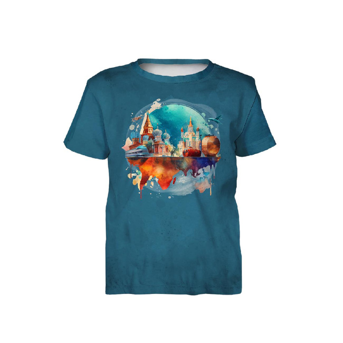 2-PACK - T-SHIRT DZIECIĘCY - TRAVEL - ZESTAW DO USZYCIA (104/110)