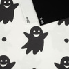 HALLOWEEN ČERNÉ DUCHY / bílá - teplákovina SP250