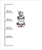 MR. STEAL YOUR HEART (HAPPY VALENTINE’S DAY) - SINGLE JERSEY PANEL 50cm x 60cm