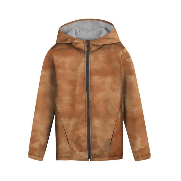 KURTKA DZIECIĘCA TEDDY (ZOE) - KAMUFLAŻ wz. 2 / karmelowy - zestaw do uszycia