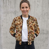 AUTUMN FLOWERS WZ. 28 - looped knit fabric