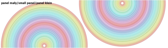 REGENBOGEN STREIFEN Ms. 2 - Tellerrock-Panel 