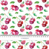 CHERRIES / PAT. 4 - Cotton woven fabric