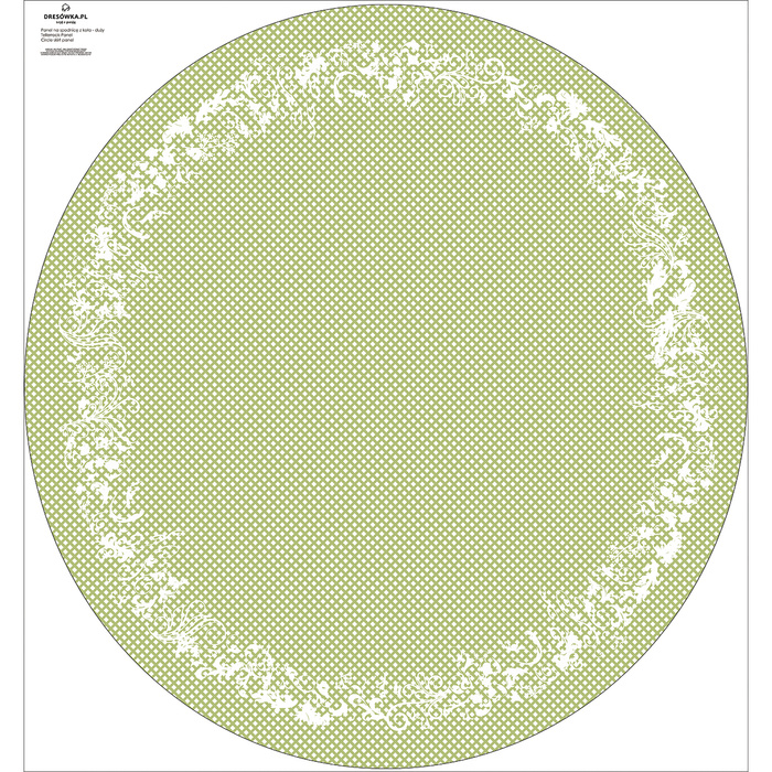 Tellerrock-Panel - GINGHAM LACE / lime cream