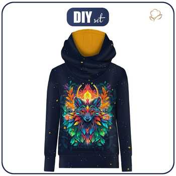 BLUZA HYDROFOBOWA UNISEX - Animals mandala wz.4 - zestaw do uszycia