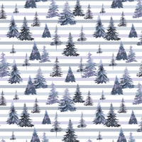 WALD M.2 /STREIFEN (GEMALTER WALD) - Cotton woven fabric