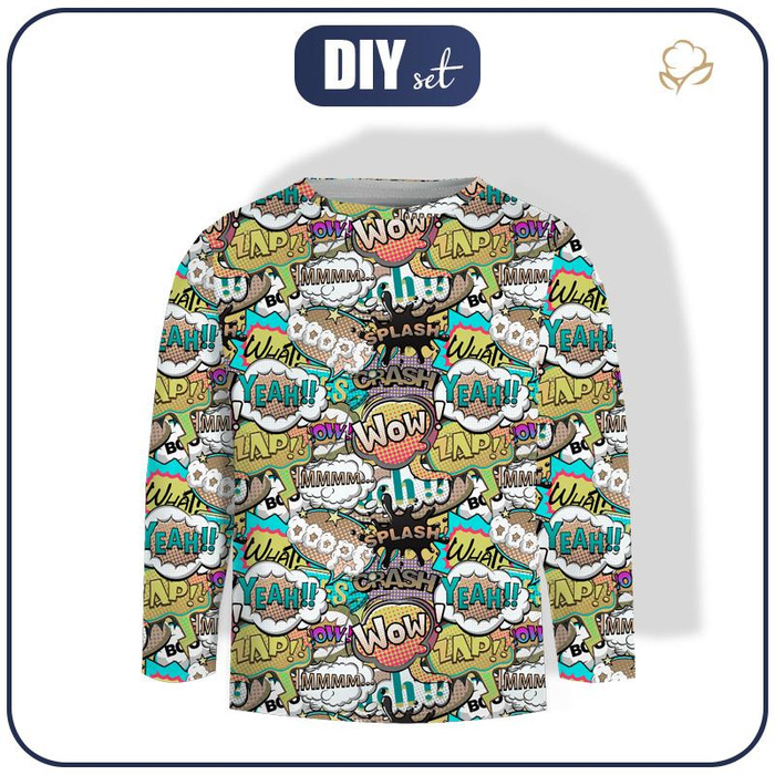 Longsleeve - COMIC BOOK (colorful) - single jersey (122/128)