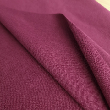 Looped knitwear with elastan (Pe260) - AUBERGINE (D-215)