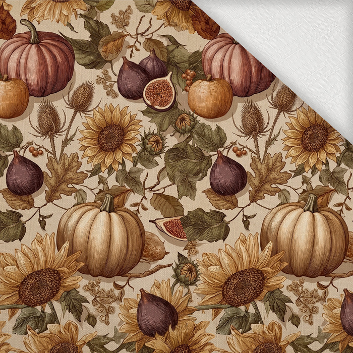 AUTUMN FLOWERS WZ. 28 - Tkanina na ubrusy
