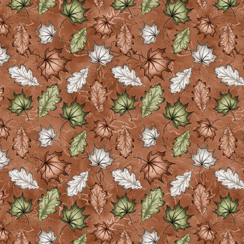 FOREST LEAVES pat. 1 / brown